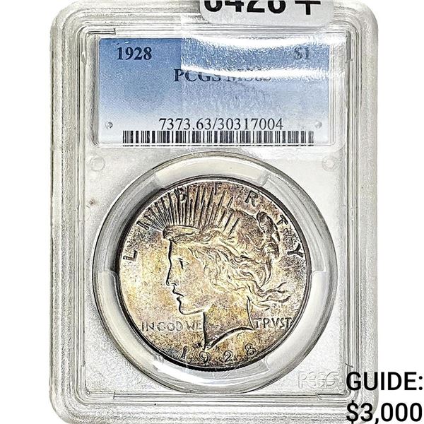 1928 Silver Peace Dollar PCGS MS63