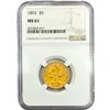 Image 1 : 1893 $5 Gold Half Eagle NGC MS61