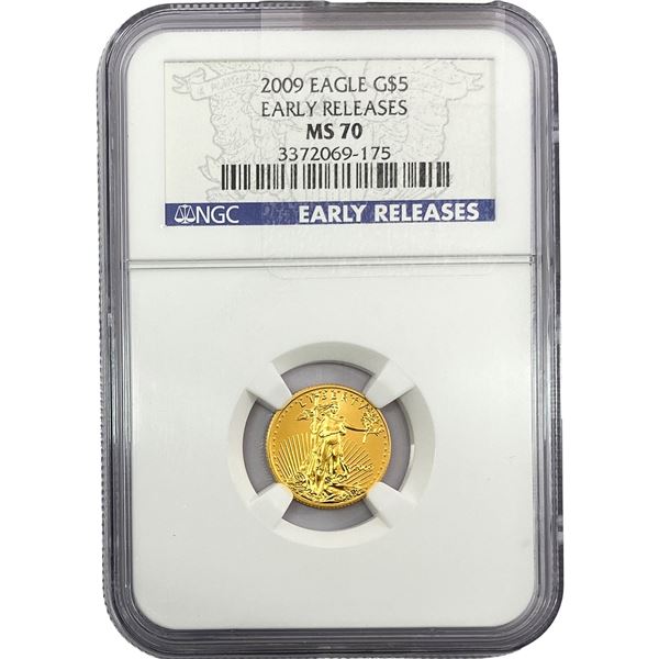 2009 1/10oz $5 Gold Eagle NGC MS70 Early Releases