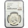 Image 1 : 1921 Silver Peace Dollar NGC MS62 High Relief