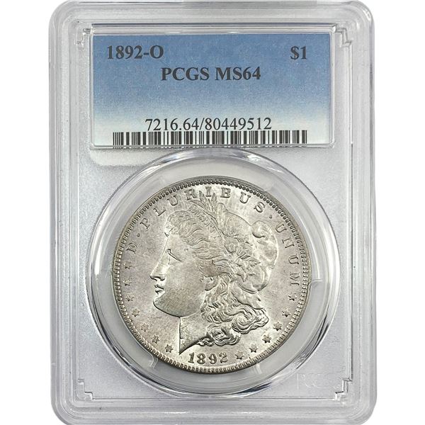 1892-O Morgan Silver Dollar PCGS MS64