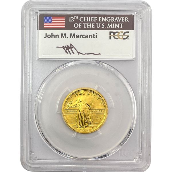 2016-W 1/4oz Gold Standing Liberty 25C PCGS SP70