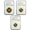 Image 1 : [3]1986 G. Britain Gold 1/2, 1, & 2 Sovereign NGC PF70 UC