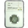 Image 1 : 1880 Seated Liberty Quarter NGC PF63