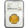 Image 1 : 1892 $10 Gold Eagle NGC MS62
