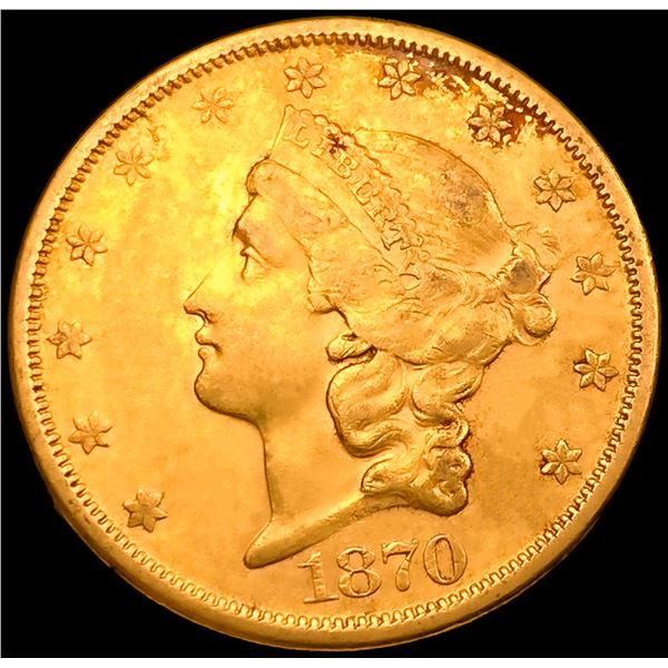 1870-S $20 Gold Double Eagle