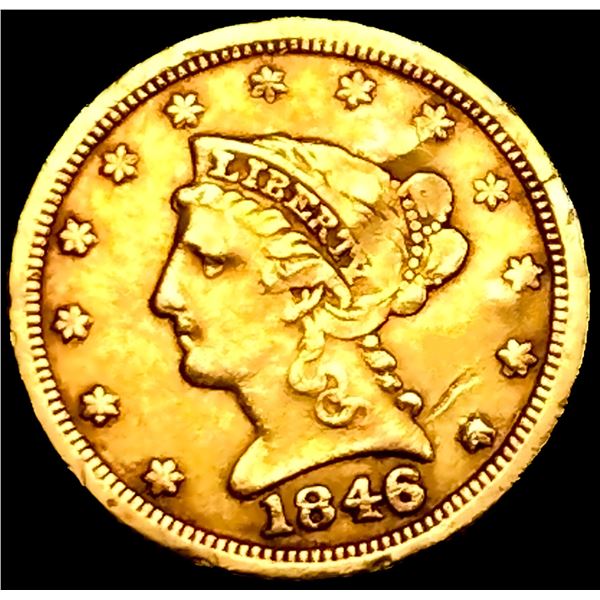 1846 $2.50 Gold Quarter Eagle