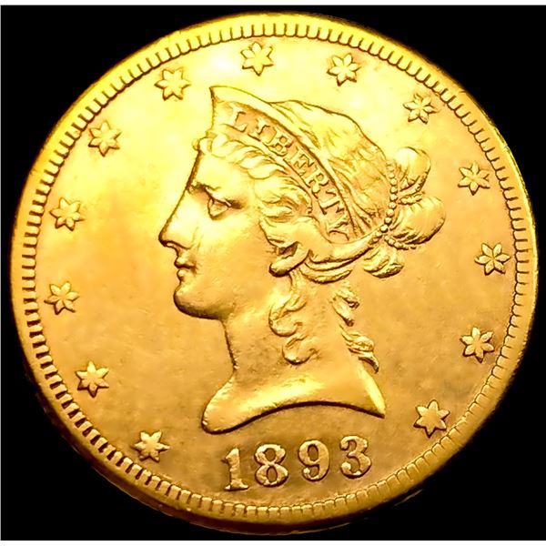 1893-CC $10 Gold Eagle
