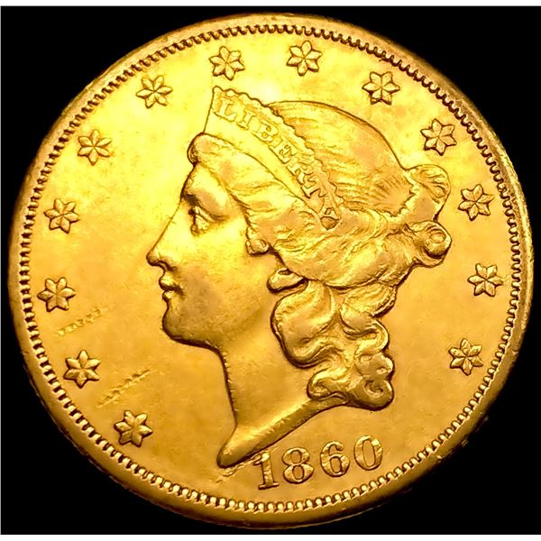 1860-S $20 Gold Double Eagle