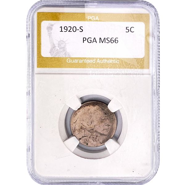 1920-S Buffalo Nickel PGA MS66