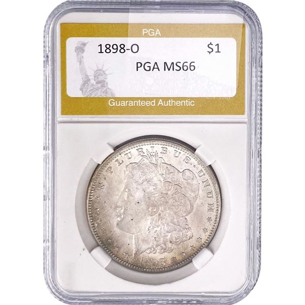 1898-O Morgan Silver Dollar PGA MS66