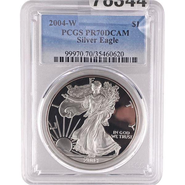 2004-W Silver Eagle PCGS PR70 DCAM