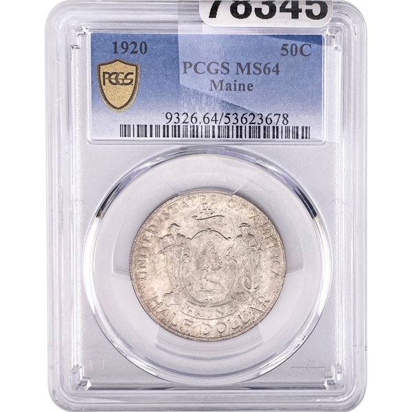 1920 Maine Half Dollar PCGS MS64