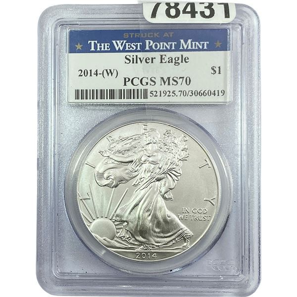 2014-W Silver Eagle PCGS MS70