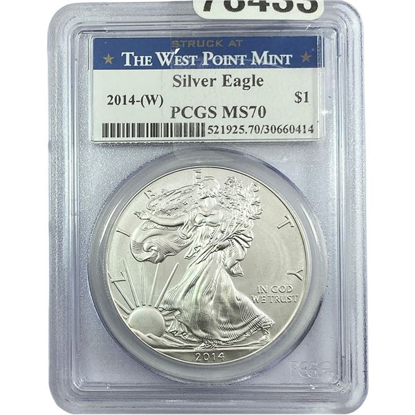 2014-W Silver Eagle PCGS MS70