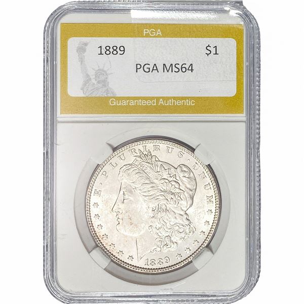 1889 Morgan Silver Dollar PGA MS64