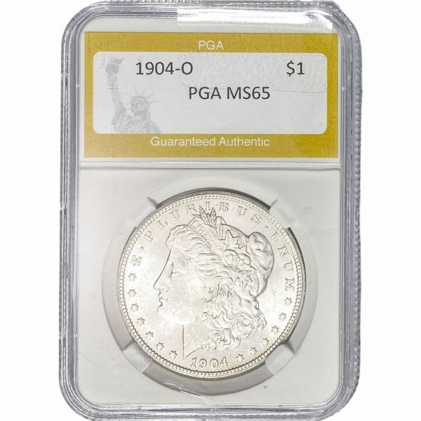 1904-O Morgan Silver Dollar PGA MS65