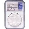Image 1 : 2017 Silver Eagle NGC MS70 Fisrt Day of Issue