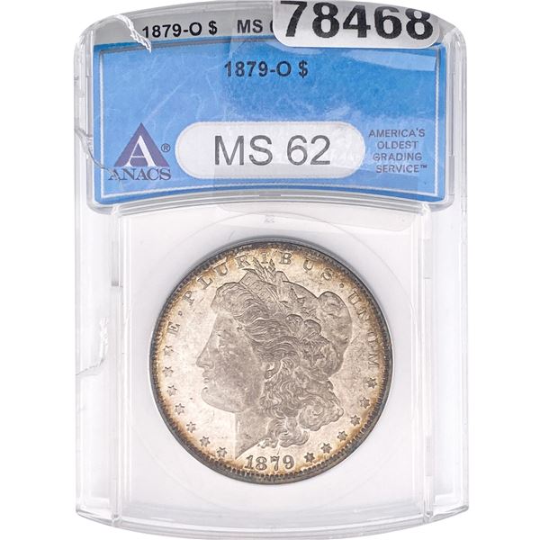 1879-O Morgan Silver Dollar ANACS MS62