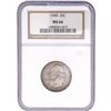 Image 1 : 1945 Washington Silver Quarter NGC MS66