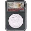 Image 1 : 2021 Silver Eagle NGC MS70 Heraldic Eagle T-1