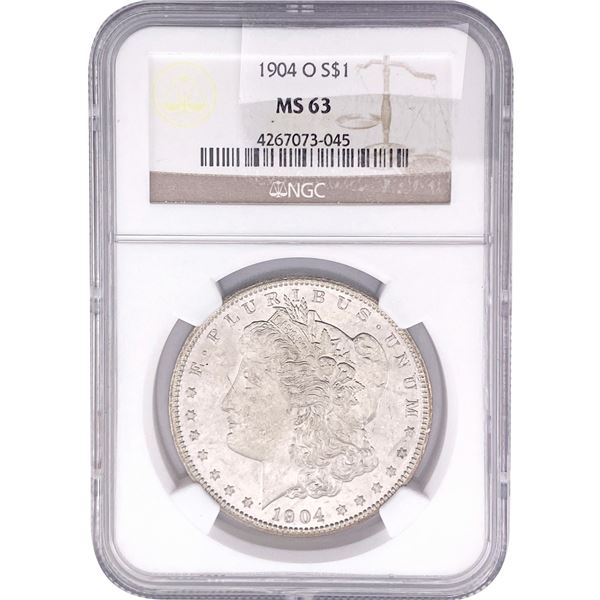 1904-O Morgan Silver Dollar NGC MS63