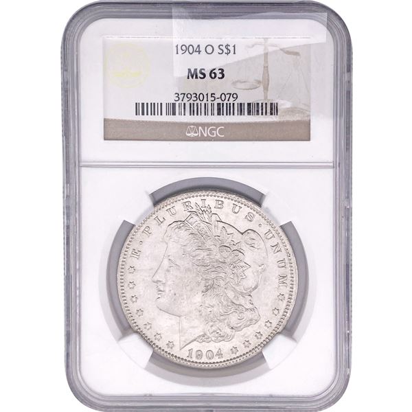 1904-O Morgan Silver Dollar NGC MS63