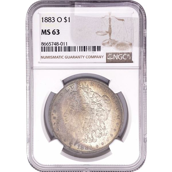 1883-O Morgan Silver Dollar NGC MS63