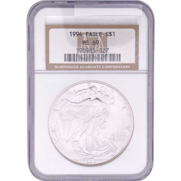 1994 Silver Eagle NGC MS69