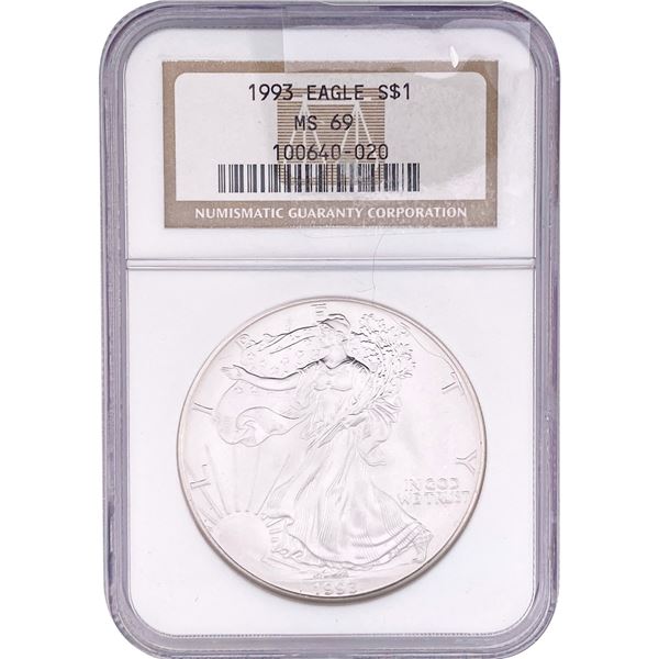 1993 Silver Eagle NGC MS69