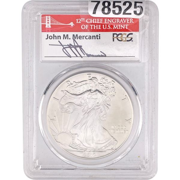 2017 Silver Eagle PCGS MS70 First Day of Issue