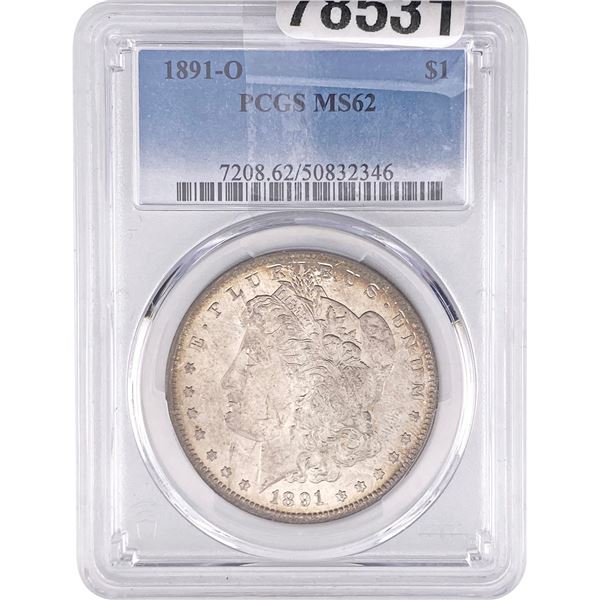 1891-O Morgan Silver Dollar PCGS MS62