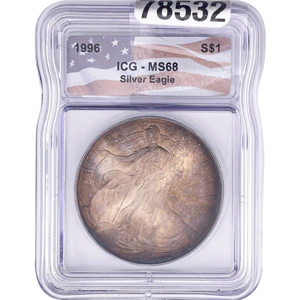 1996 Silver Eagle ICG MS68