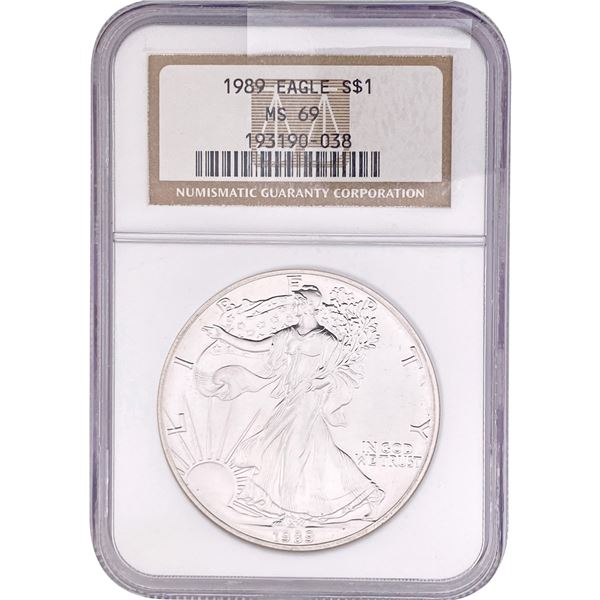 1989 Silver Eagle NGC MS69