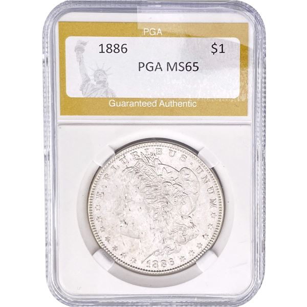 1886 Morgan Silver Dollar PGA MS65
