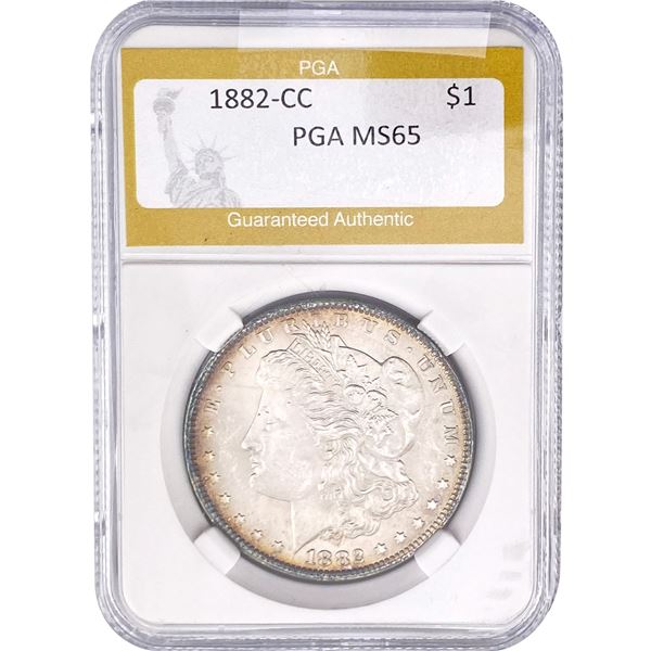 1882-CC Morgan Silver Dollar PGA MS65