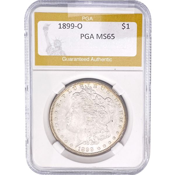 1899-O Morgan Silver Dollar PGA MS65