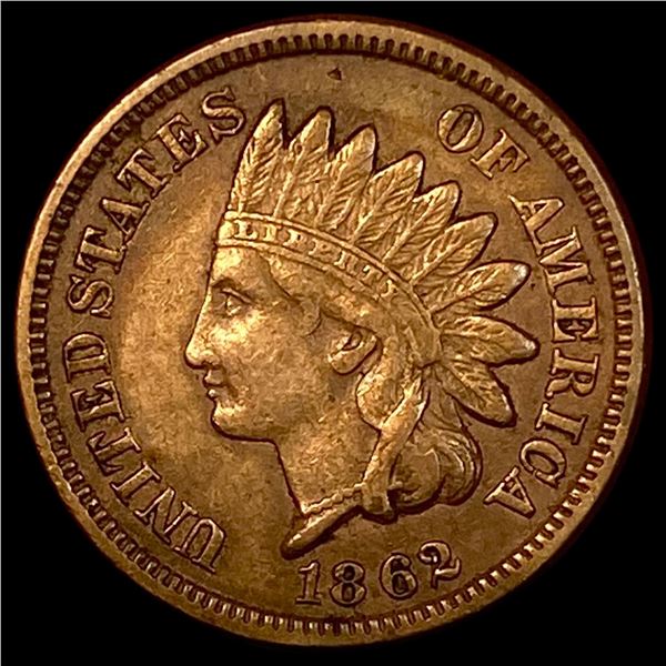 1862 Copper-Nickel Indian Head Cent NEARLY UNCIRCULATED