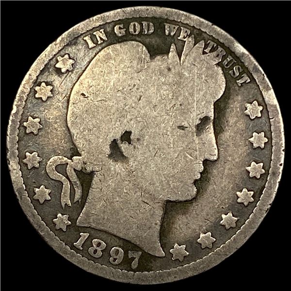 1897 Barber Quarter NICELY CIRCULATED