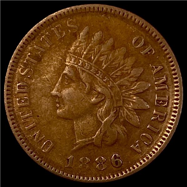1886 Indian Head Cent NEARLY UNCIRCULATED