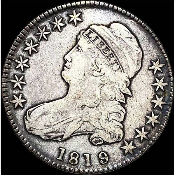 1819 Capped Bust Half Dollar LIGHTLY  CIRCULATED