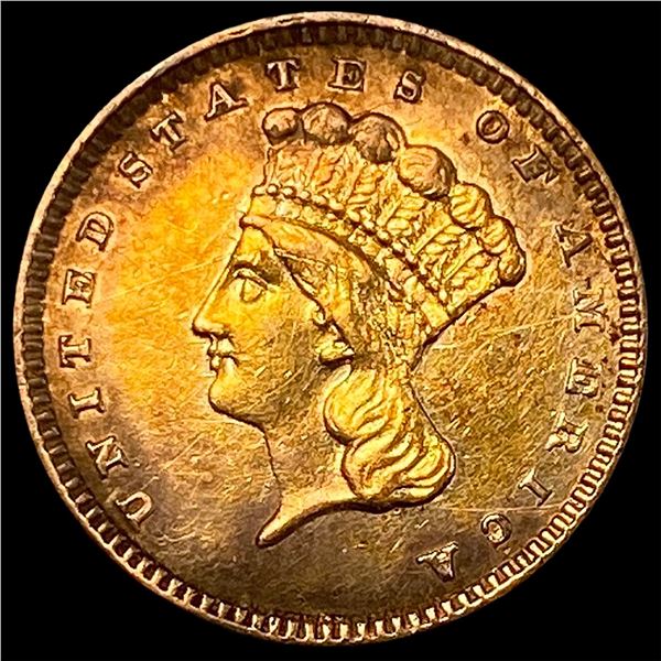 1857 Gold $1 Indian Princess Type 3 HIGH  GRADE
