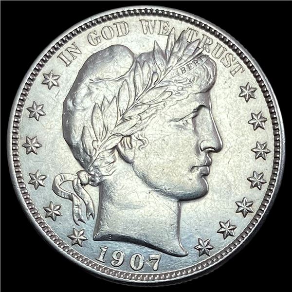 1907-D Barber Half Dollar CLOSELY UNC
