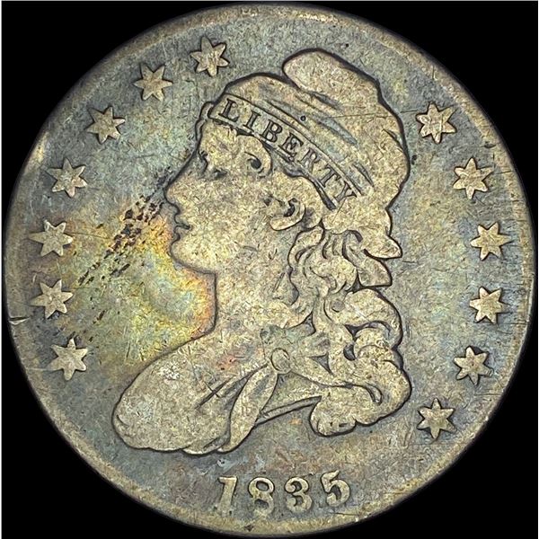 1835 Capped Bust Half Dollar   NICELY  CIRCULATED