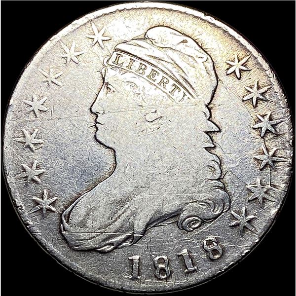 1818 Capped Bust Half Dollar NICELY  CIRCULATED