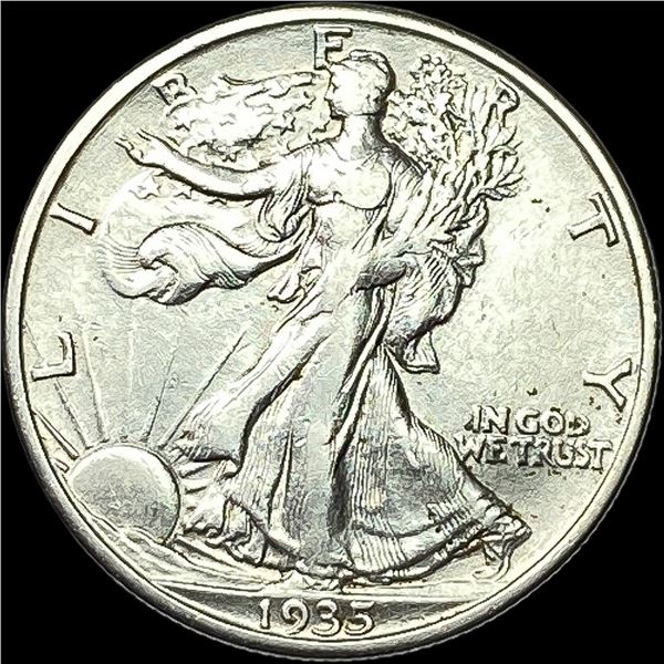 1935-S Half Dollar Walking Liberty NEAR UNC