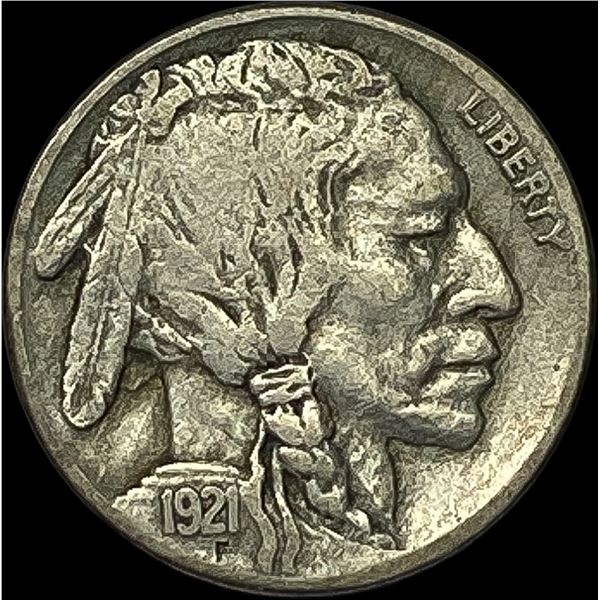 1921-S Nickel Buffalo Five Cents NEARLY  UNCIRCULATED