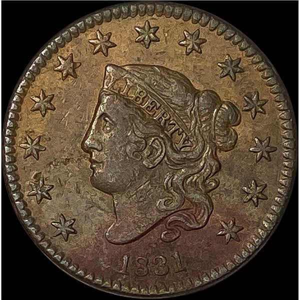 1831 Coronet Head Large Cent CLOSELY  UNCIRCULATED