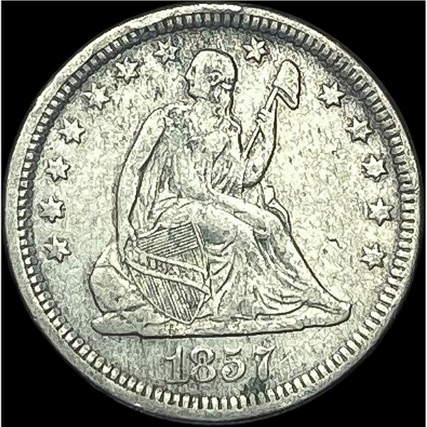 1857 Seated Liberty Quarter LIGHTLY  CIRCULATED