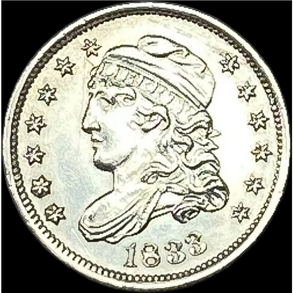 1833 Capped Bust Half Dime UNCIRCULATED